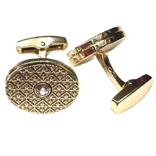 คัฟลิงค์ Cufflink กระดุมข้อมือสีทองงานสแตนเลสเกรดส่งออกคุณภาพพรีเมี่ยม
