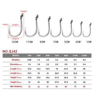 PRO BEROS ตกปลาทะเลสแตนเลสสตีลเงินตะขอตกปลา Barbed Anchor hook น้ำทะเลทนต่อการกัดกร่อน Jig Hook