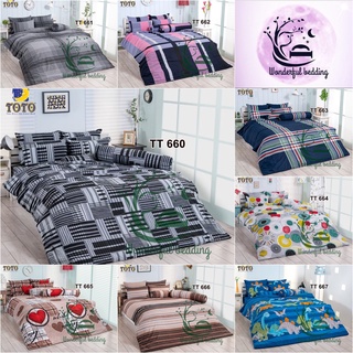 TOTO ชุด ผ้าปูที่นอน (ไม่รวมผ้านวม) TT 660 - 667 3.5 , 5 , 6 ฟุต โตโต้ wonderful bedding 660 661 662 663 664 665 666 667