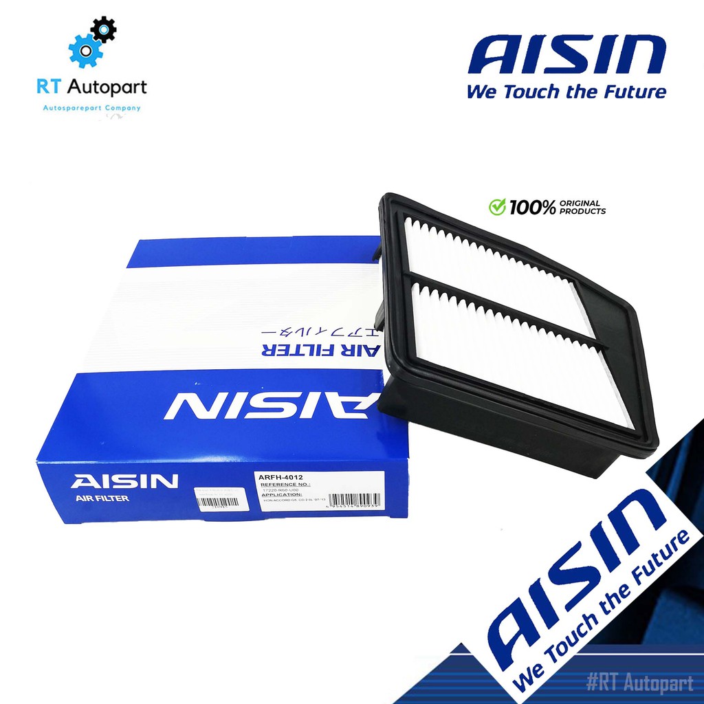 Aisin กรองอากาศ Honda Accord G8 เครื่อง 2.0 ปี08-13 / กรองอากาศ Accord G8 / 17220-R06-U00 / ARFH-4012