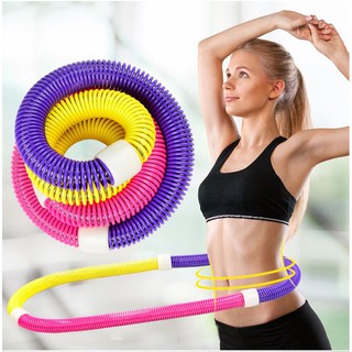 Soft Spring Hula Hoop ฮูล่าฮูป ฮูล่าฮูปสปริง ยืดหด 360 องศา ออกแบบพิเศษ ไม่ทำให้ฟกช้ำตามเอว ช่วยกระชับความแข็งแรงของกล้า