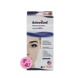 Actewound Silicone Gel Sheet (7x15cm) ขนาด1แผ่น ช่วยลดรอยแผลเป็นนูน CLEAR #ฟ้า 7x15cm