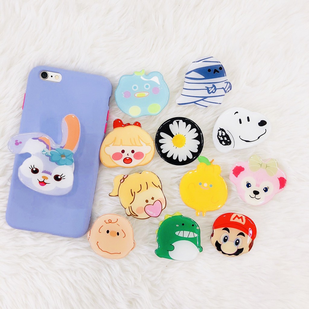 Griptok Acrylic การ์ตูน Set B Popsocket การ์ตูนติดหลังมือถือ ที่ติด ...