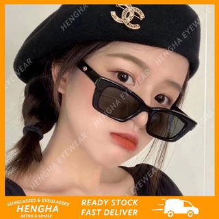 【HENGHA】【พร้อมส่ง】【พร้อมส่ง】แว่นตากันแดด ป้องกัน UV400 แฟชั่นสไตล์เกาหลีเรโทร สําหรับผู้หญิง