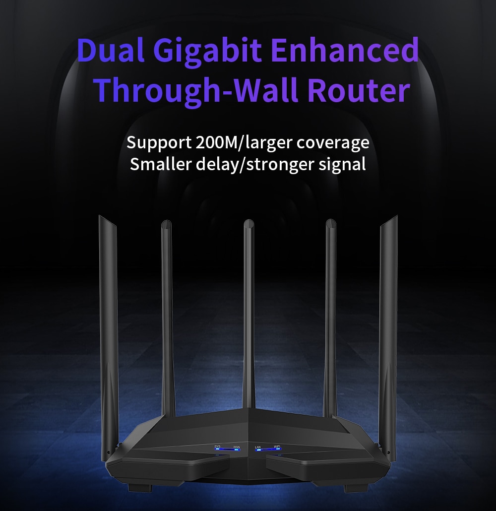 GC11 AC1200 Wireless WiFi Router with 2.4G5.0G High Gain Antenna Wifi ...