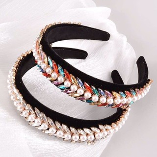 พร้อมส่ง!! Crstal Pearl Headband