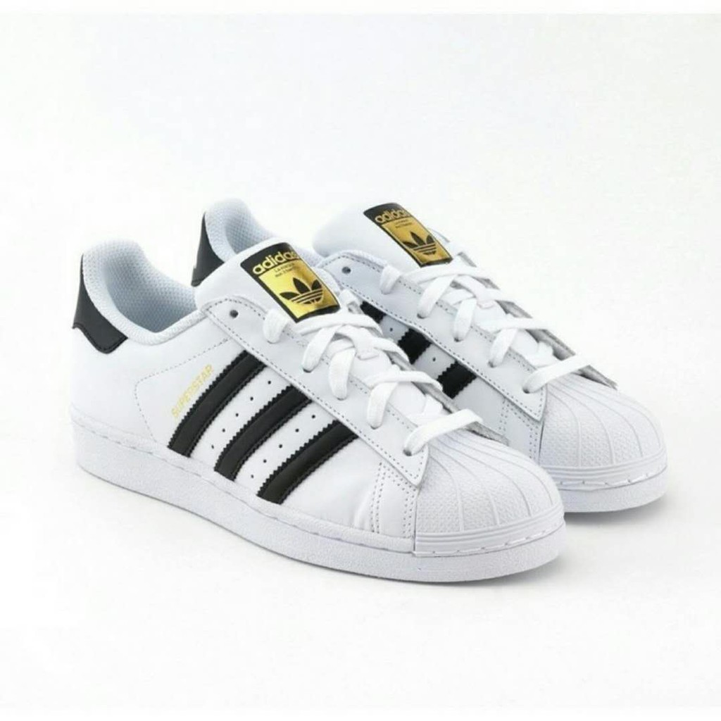 แท้Adidas Superstar ของแท้ พร้อมส่ง Adidas Superstar แถบดำป้าย