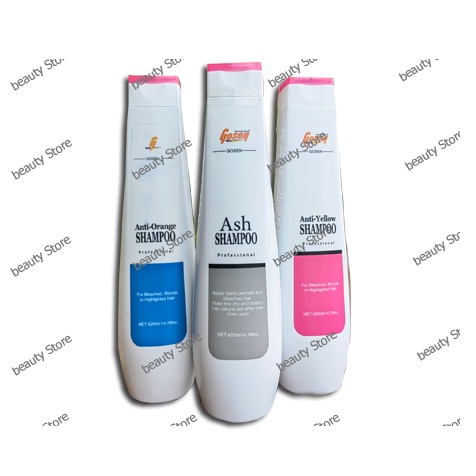 Gosen Anti-Orange Shampoo-Shampoo Ash-Anti-Yellow Shampoo​  โกเซ็น แชมพูเทา แอนตี้เยลโล่ - แอนตี้ออเ