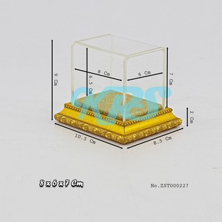 ตู้ครอบพระอะคริลิค ตู้ครอบอะคริลิคฐานไม้ ตู้อะคริลิค ตู้โชว์อะคริลิค