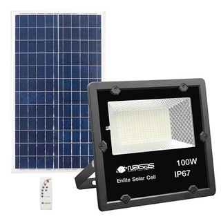 [พร้อมส่ง] HomeDoDee ไฟสปอตไลท์ SOLAR NAGAS ENLITE 100 วัตต์ DAYLIGHT ไฟ Solar Cell โซลาเซลล์