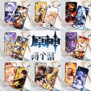 &lt;ซื้อ 1 ฟรี 1&gt; เคสโทรศัพท์มือถือ ลายการ์ตูนอนิเมะ Genshin Impact ZhongLi Raiden Shogun สําหรับ Vivo 2015 Y91 Y91a Y1s Y93 Y93s Y70