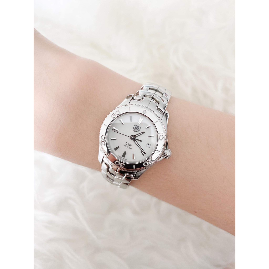 Tag heuer link Gen 3 white pearl lady