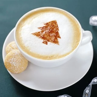 MAYA Coffee แม่พิมพ์พลาสติก พิมพ์ลายดอกไม้ สําหรับทํากาแฟ ฟองนม ลาเต้อาร์ต พิมพ์ลายกาแฟ 16แบบ / แท่งสแตนเลส สำหรับทำลวดล
