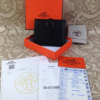 superbrandname Hermes Bearn Japonaise Smooth Leather Tri-Fold Wallet H308