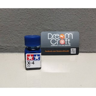 TAMIYA X-4 Blue (สีสูตรน้ำมัน Enamel Color Paint DreamCraft Model)