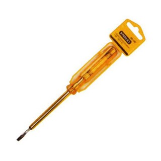 ไขควงลองไฟ STANLEY 66-120 7.5 นิ้ว สีเหลือง 7.5" STANLEY SPARK DETECTING SCREWDRIVER