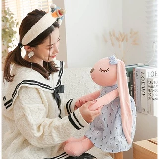 ตุ๊กตาเด็ก (Doll10) - ตุ๊กตากระต่ายปักชื่อ ตุ๊กตากระต่ายหูยาว **ปักชื่อ ไม่รับเก็บปลายทาง
