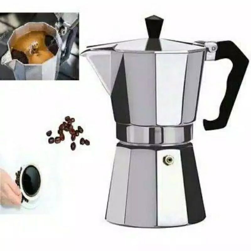 MOKA POT 3, 6, 12 CUP / TEKKO STOVETOP FILTER 50 ML 1 CUP (COFFEE MAKER) / moka COFFEE pot 300ml / m