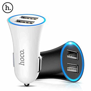 Hoco อุปกรณ์ชาร์จไฟ USB ในรถยนต์ รุ่น UC204 Dual USB Car Charger Adapter