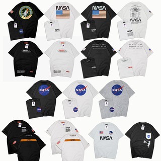 Nasa X H &amp; M เสื้อยืดลําลองแขนสั้นพิมพ์ลาย Heron Preston, Tom Sachs, Columbia - Best 1:1 Original