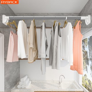RYBACK ราวแขวนผ้ายืดได้ ราวม่าน แขวนผ้าเช็ดตัว ราวแขวนในห้อง…