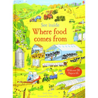 หนังสือความรู้ทั่วไปภาษาอังกฤษ See inside Where Food Comes from (Board book)