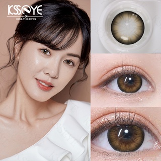 Ksseye คอนแทคเลนส์ แบบนิ่ม เส้นผ่าศูนย์กลางขนาดใหญ่ 14.5 มม. สีดํา สําหรับแต่งหน้า 2 ชิ้น ต่อ 1 คู่