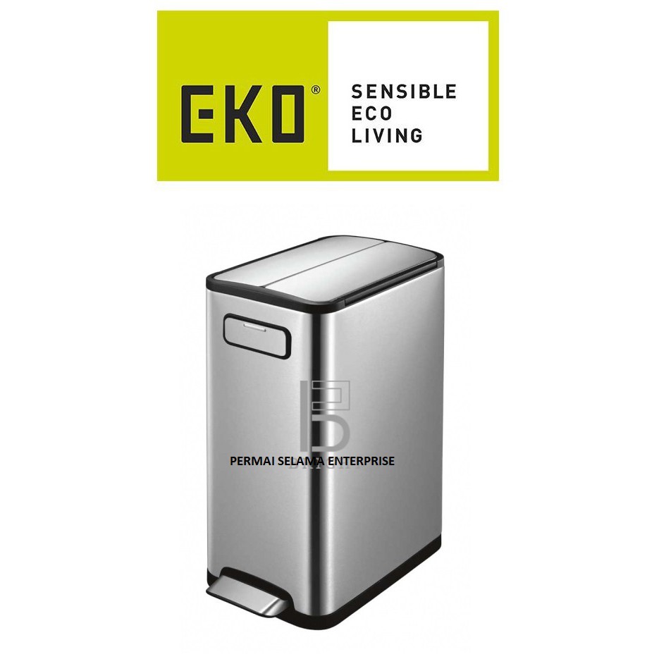 Eko ยี่ห้อ 45L 45 ลิตร Ecofly สแตนเลส Step Bin EK-9377MT-45L 9377