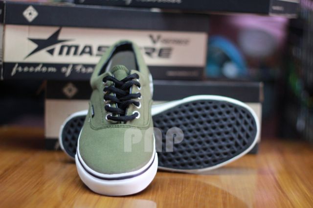 ผ้าใบ รองเท้า V4 มาแชร์ Mashare ทรงคล้ายแวน ออเท็นติค - เนวี่ Authentic - Navy เก็บปลายทาง 37-44