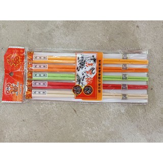 ตะเกียบพลาสติก แพ็คx5 มี5สี