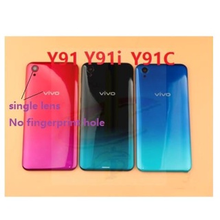 ฝาครอบด้านหลัง พร้อมกรอบเลนส์กล้อง สําหรับ Vivo Y91 Y91C Y91i