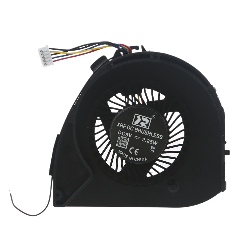 QJ แล็ปท็อป Cooler พัดลม DC 5V 2.25W 6-pin 6 สาย CPU พัดลมระบายความร้อนที่เงียบสงบโน้ตบุ๊คฮีทซิงค์สํ