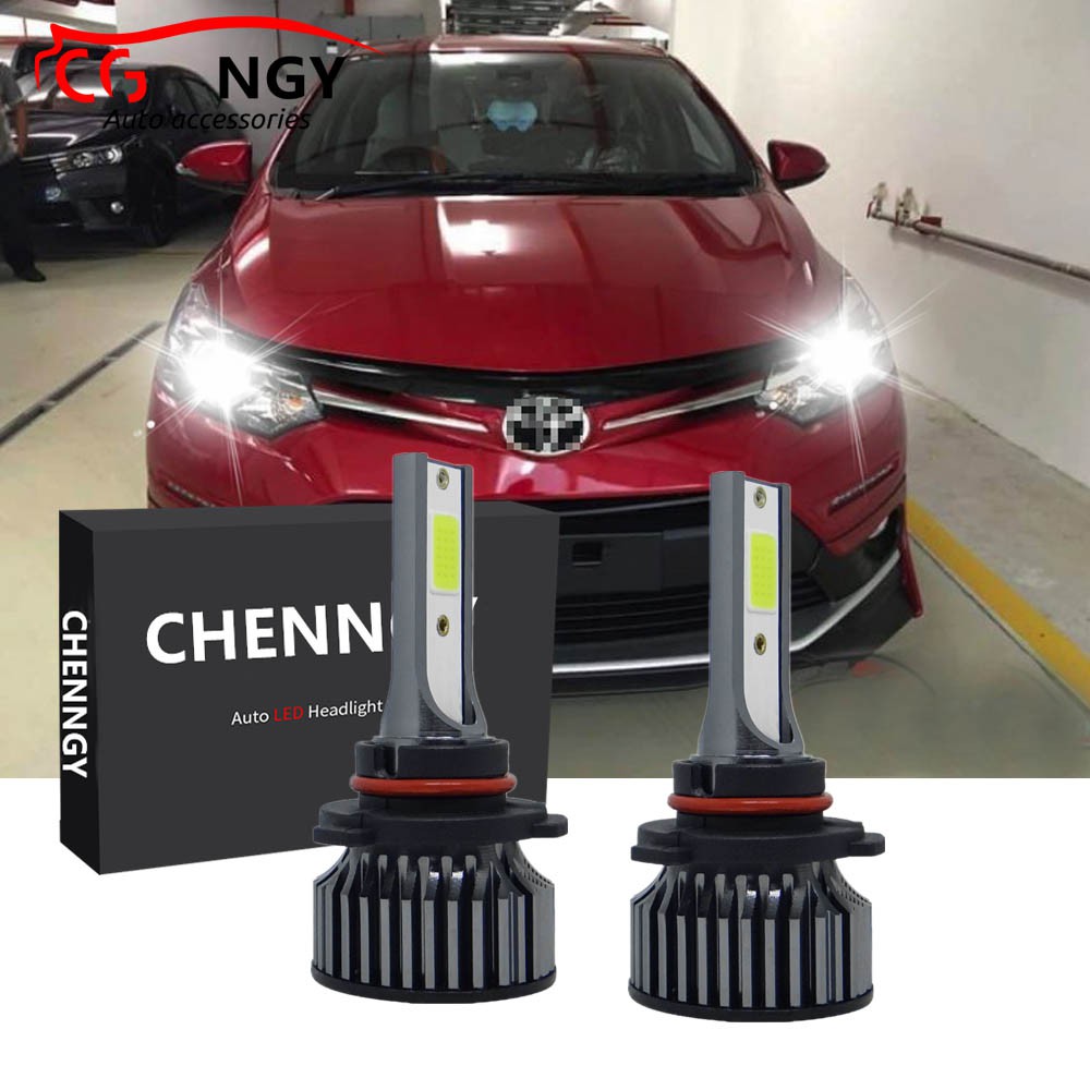 หลอดไฟหน้า LED สีขาว 6000K 2 ก้อน สําหรับ Toyota Vios NCP150 (2014 - 2019)