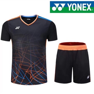 Yonex ใหม่ เสื้อกีฬาแบดมินตัน แขนสั้น ระบายอากาศ แห้งเร็ว สําหรับผู้ชาย และผู้หญิง 3079