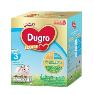 Dugro EZCARE ดูโกร อีแซดแคร์ สูตร 3 นมผงดัดแปลงสูตรต่อเนื่องสำหรับเด็ก 1 ปีขึ้นไป ขนาด 1650 กรัม (1 กล่อง)