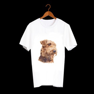 เสื้อลายหมา DAT001 Airedale Terrier เสื้อยืด เสื้อยืดลายหมา เสื้อยืดสกรีนลายหมา