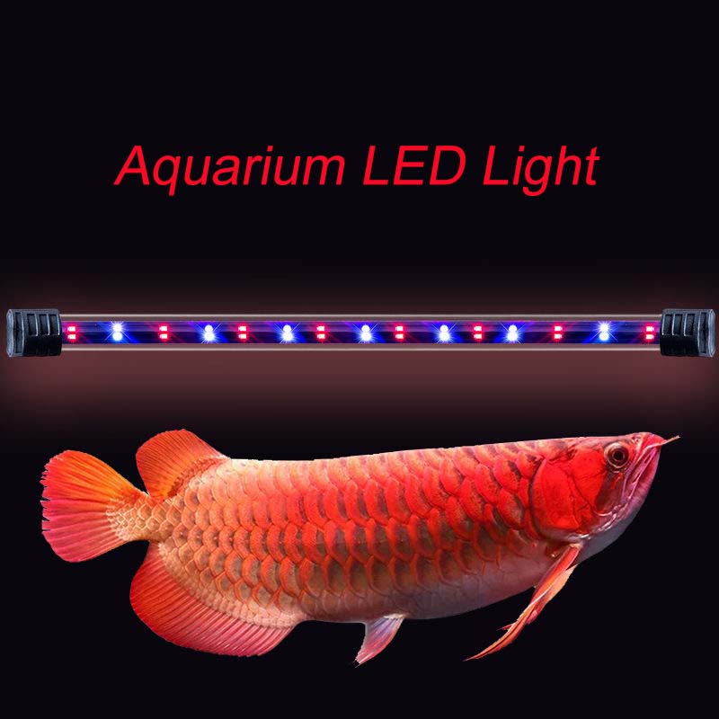 Aquarzoo ไฟตู้ปลา LED RGB, โคมไฟตู้ปลา LED สําหรับพืช, ไฟ LED สีน้ําเงิน สีแดง WRGB ไฟตู้ปลา