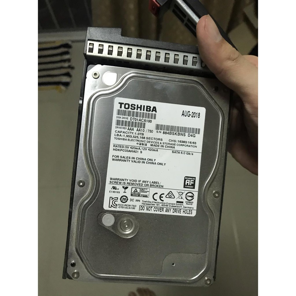 Harddisk 1TB มือสอง  Toshiba July 2018  ราคา 800 บาท #0