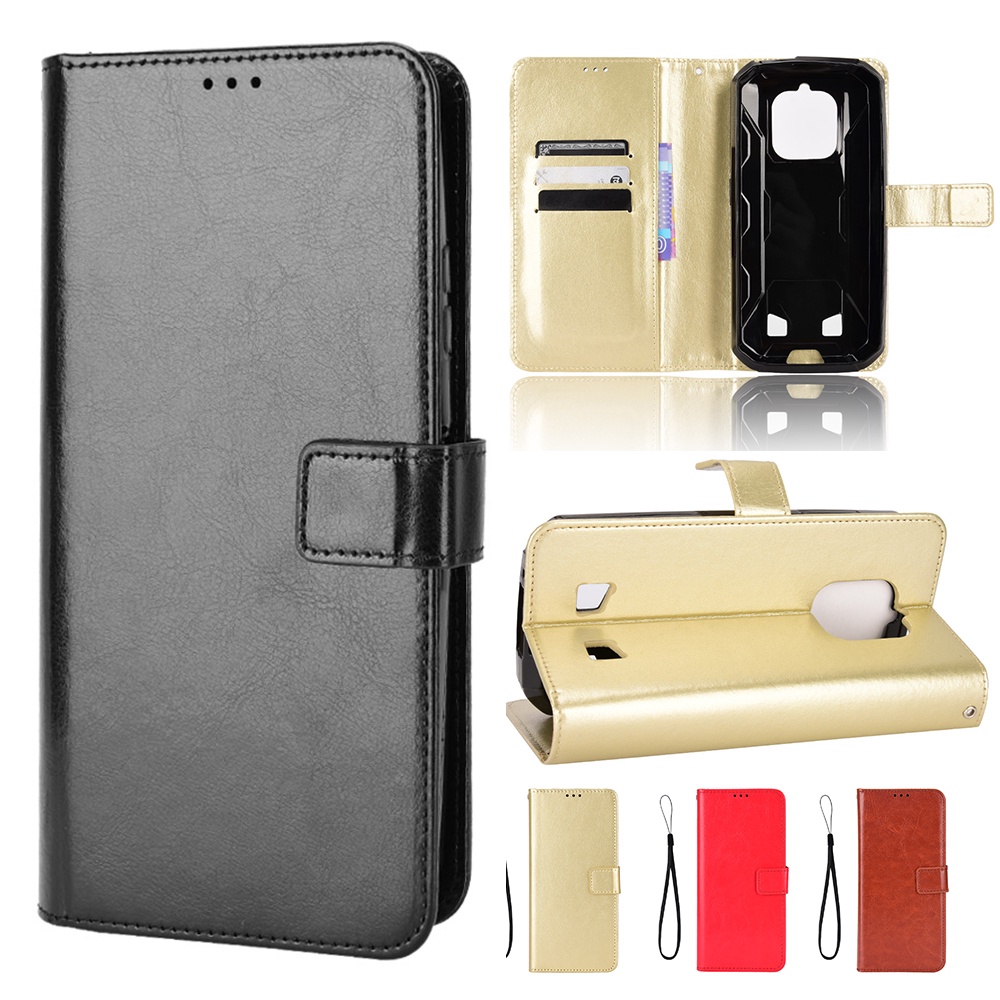Flip Casing Oukitel WP5 WP12 Pro WP6 WP13 WP15 WP16 WP18 WP19 กระเป๋าสตางค์หนัง PU ฝาครอบโทรศัพท์พร้