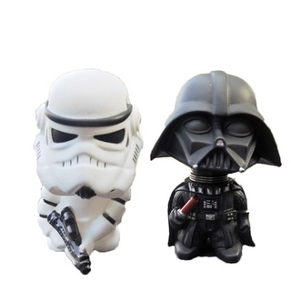 โมเดลรถยนต์ Disney Star Wars Darth Vader kawaii ขนาด 10 ซม. ของเล่นสําหรับเด็ก