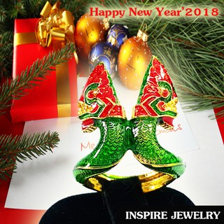 Inspire Jewelry ,แหวนพญานาค ชุบทอง ลงยาคุณภาพ ตัวเรือนหุ้มทอง นำโชค เสริมดวง