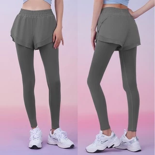(YOGA-039) กางเกงออกกำลังกายผู้หญิงขายาว ใส่วิ่ง โยคะ มีซับในใส่สบาย (รบกวนดูวิดีโอสินค้างานจริงก่อนกดสั่งซื้อ)