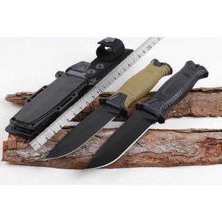 มีดใบตายสายลุย Gerber Strong Arm Semi Serrated Fixed Blade OEM สีดำ