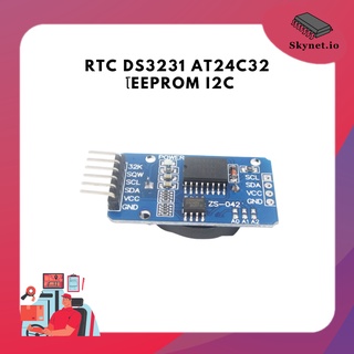 RTC DS3231 (AT24C02 หรือ AT24C32) โมดูล EEPROM I2C โมดูลนาฬิกาที่มีความแม่นยำพร้อมแบต CR2032