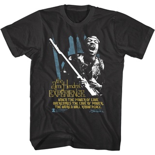 เสื้อยืด พิมพ์ลาย Jimi Hendrix Power Of Love Overcomes Experience Live Album 71 Streetwear สําหรับผู้ชาย