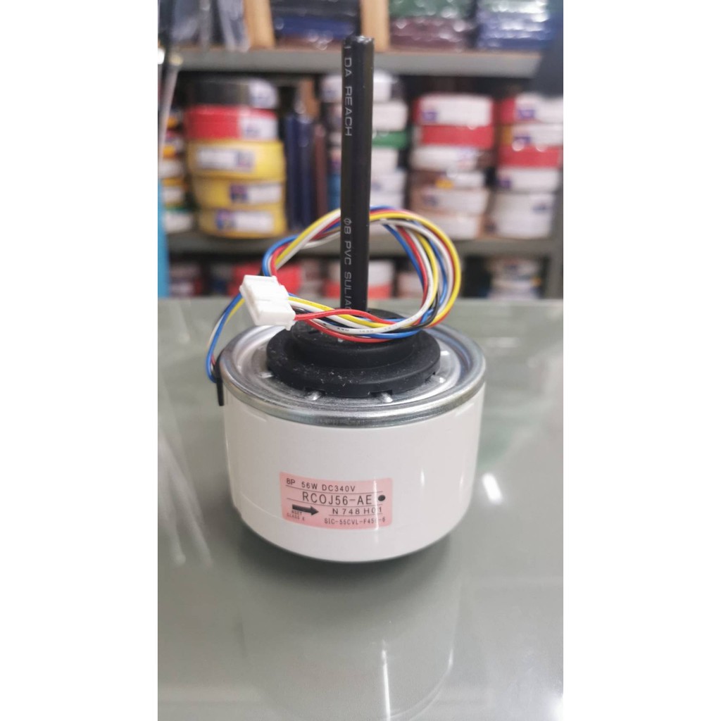 มอเตอร์แอร์ Mitsubishi 56W. DC. 18000BTU-24000BTU DC 340V. RCOJ56-AE