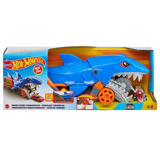 Hot Wheels Shark Chomp Transporter Playset ของเล่นรถขนส่งฉลามจอมเคี้ยว รุ่น GVG36