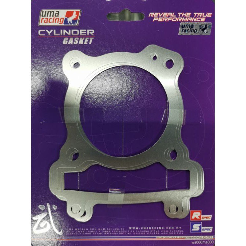 บล็อกปะเก็น UMA RACING 135LC Y15ZR FZ150 (PRICE สําหรับ UMA 1 ชิ้น