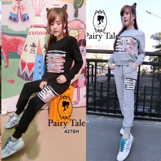 TW4276 Set Chandl เสื้อ+กางเกงพิมพ์ลาย