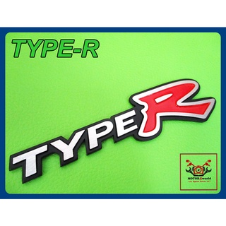 HONDA CIVIC ACCORD TYPE-R "BLACK" &amp; "RED" RACING LOGO BADGE EMBLEM size 15.5x2 cm. // สติ๊กเกอร์ TYPE-R พร้อมกาวติด